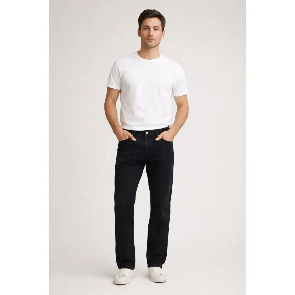 Polo Ralph Lauren Black Jeans Mens 30x30 Straight Stretch Denim